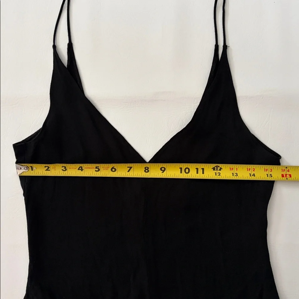 Reformation Women’s Top Knit Spaghetti Straps V Neck Crop Top Cami Black size XS - Picture 9 of 11